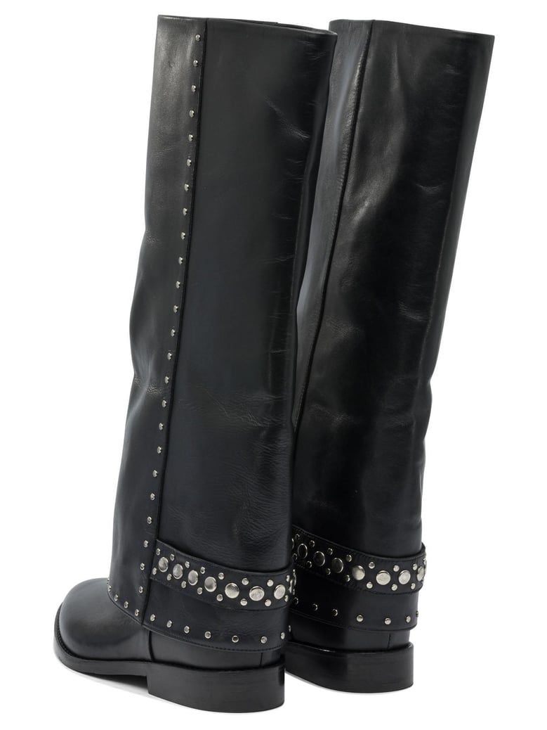 black rubber boots by Selfnex