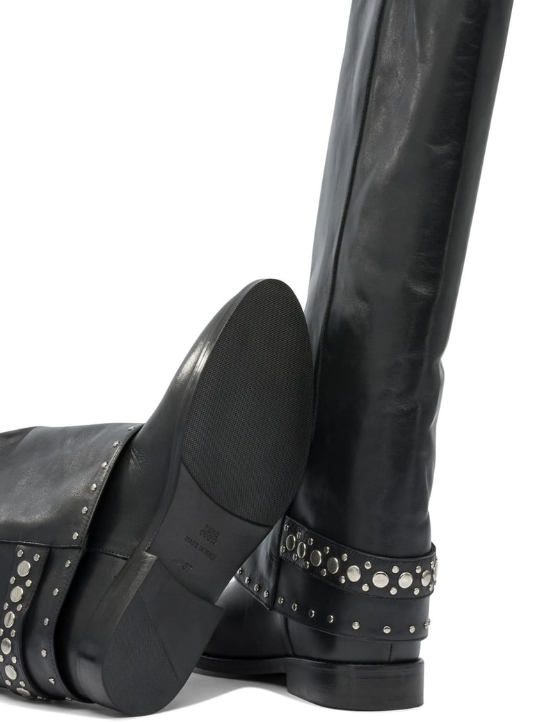 black rubber boots by Selfnex