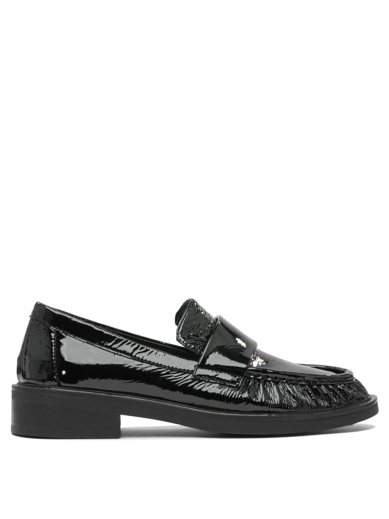black rubber sandals by Selfnex