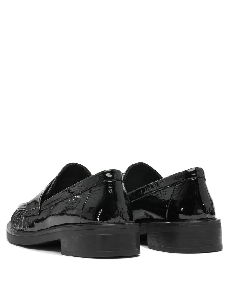 black rubber sandals by Selfnex