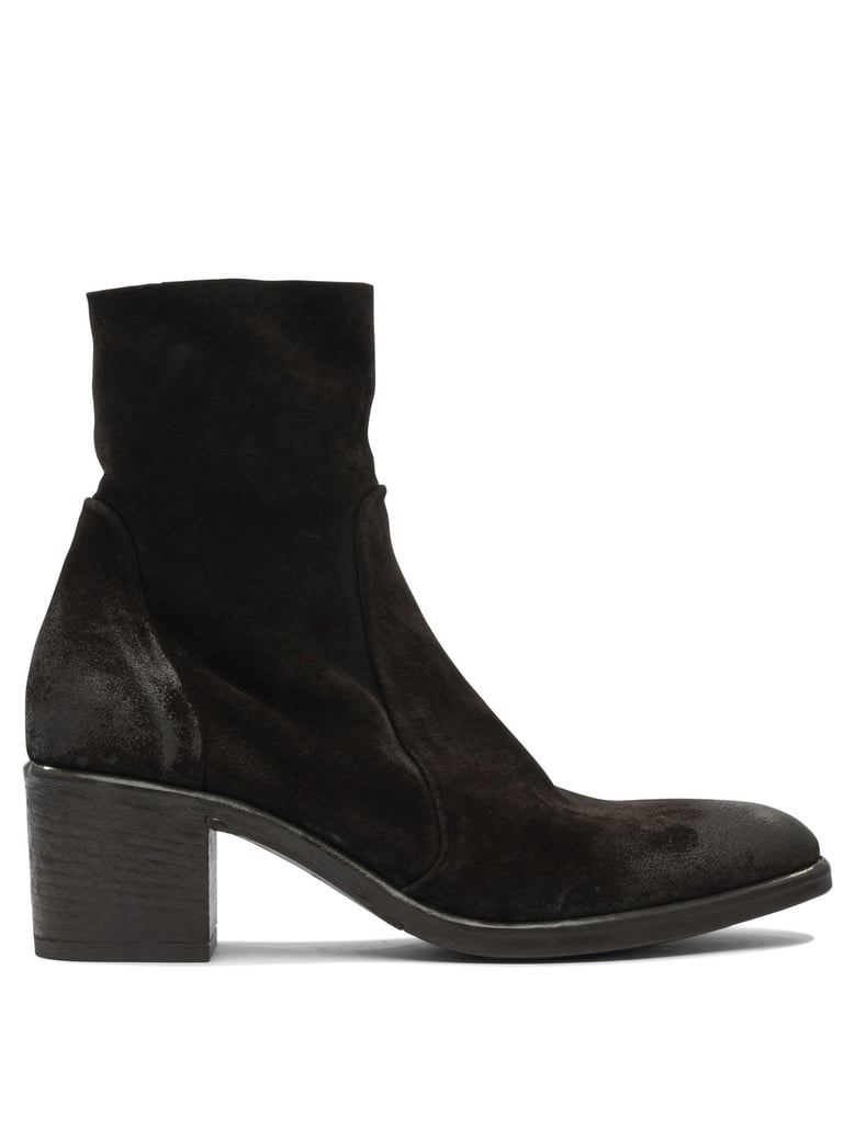 brown rubber ankle boots by Selfnex