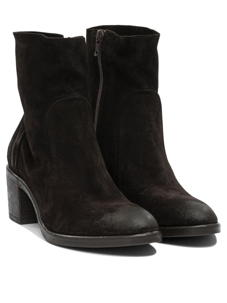 brown rubber ankle boots by Selfnex