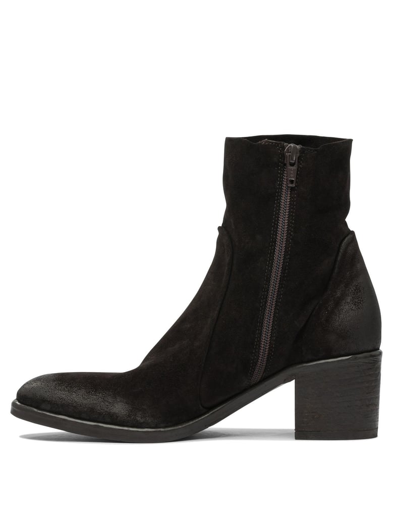 brown rubber ankle boots by Selfnex