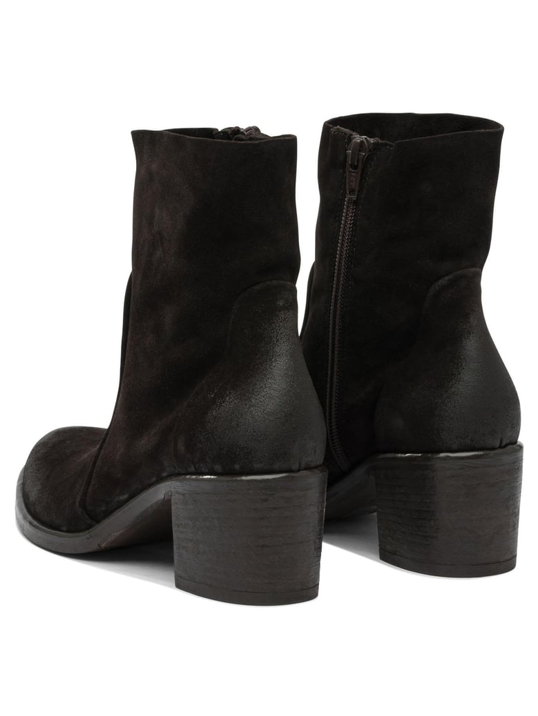 brown rubber ankle boots by Selfnex