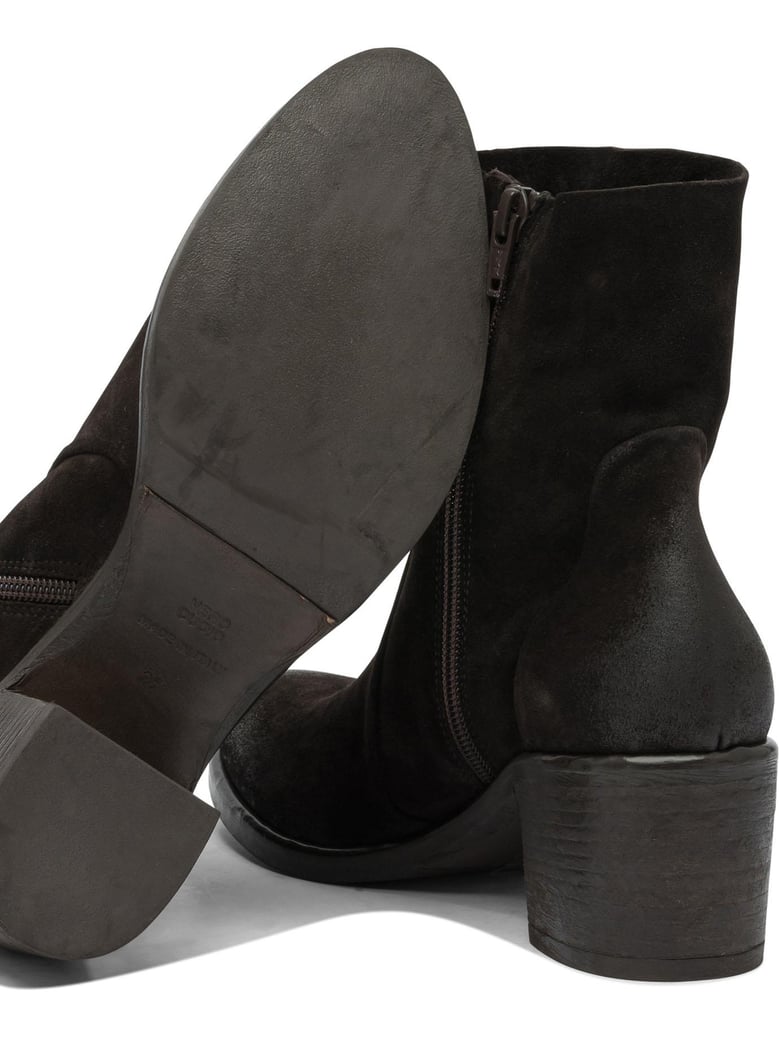 brown rubber ankle boots by Selfnex