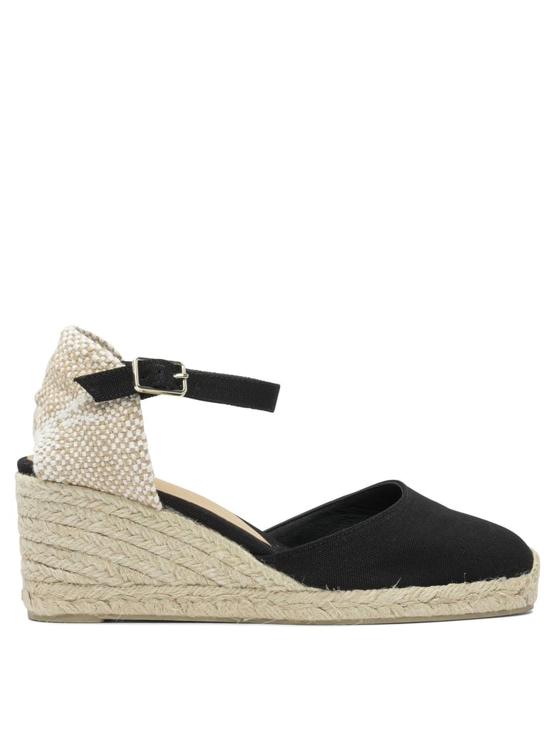 black rubber espadrilles by Selfnex