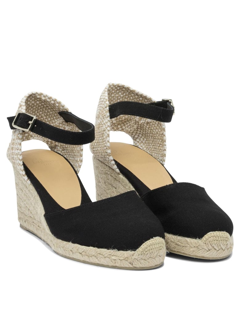 black rubber espadrilles by Selfnex