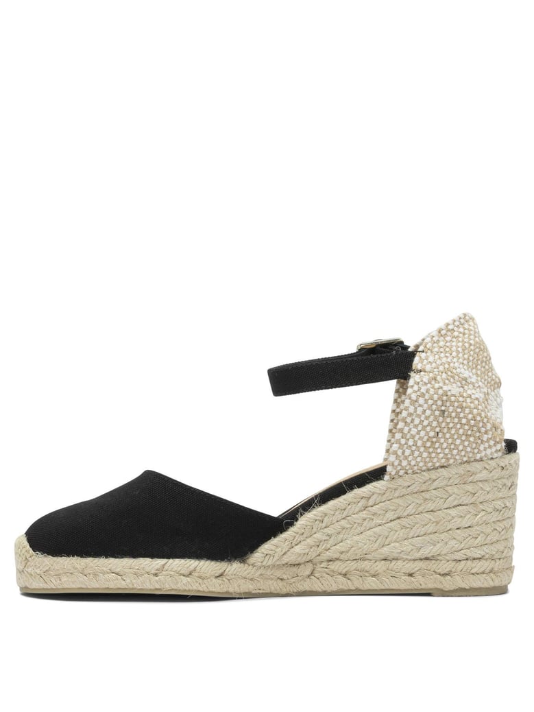 black rubber espadrilles by Selfnex
