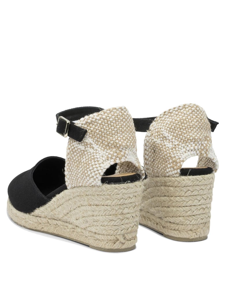 black rubber espadrilles by Selfnex