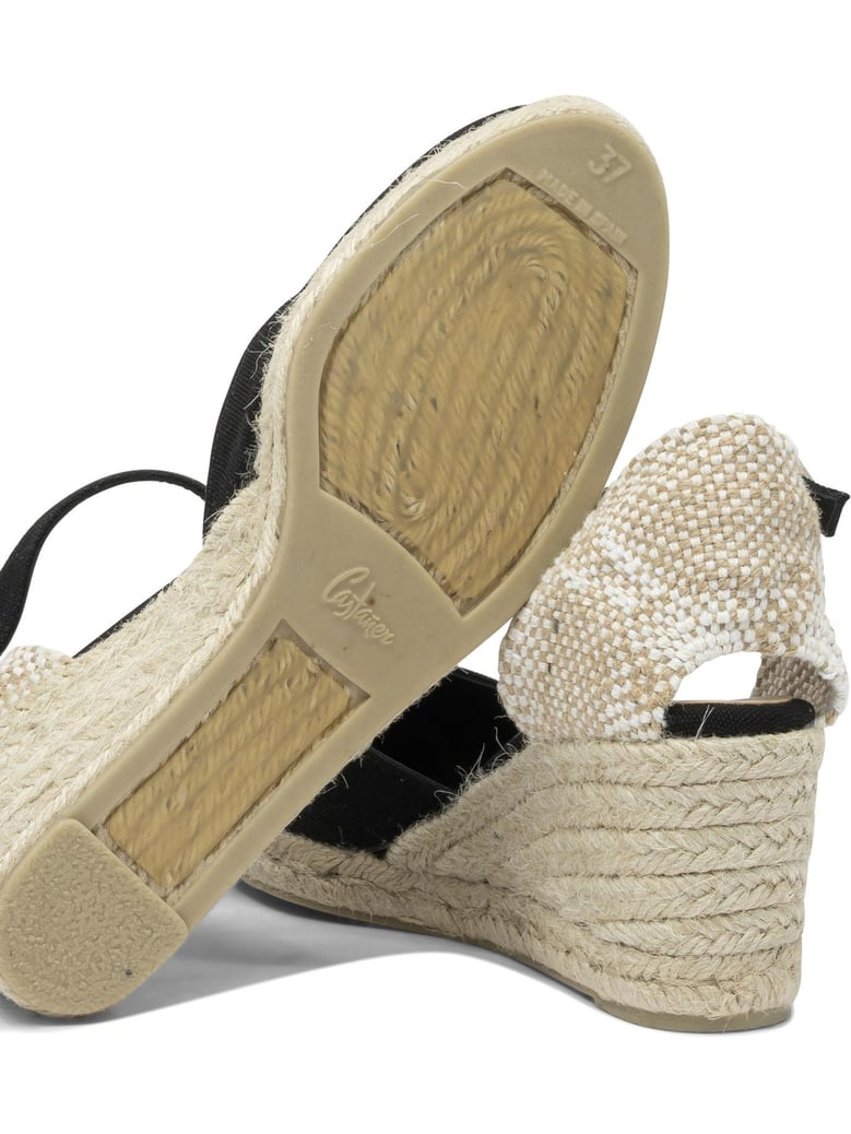 black rubber espadrilles by Selfnex