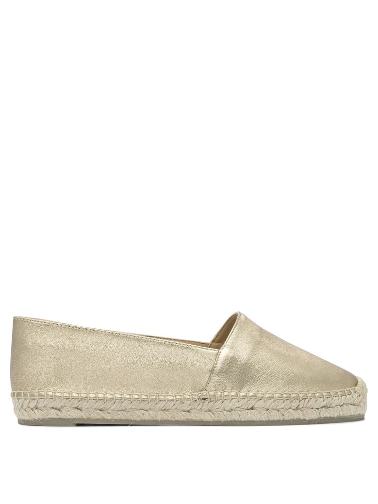 gold rubber espadrilles by Selfnex