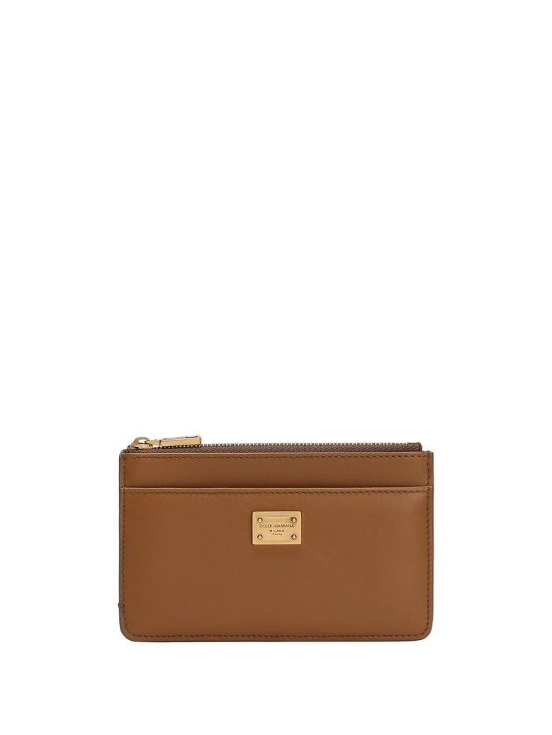 brown calfskin card holder by Selfnex