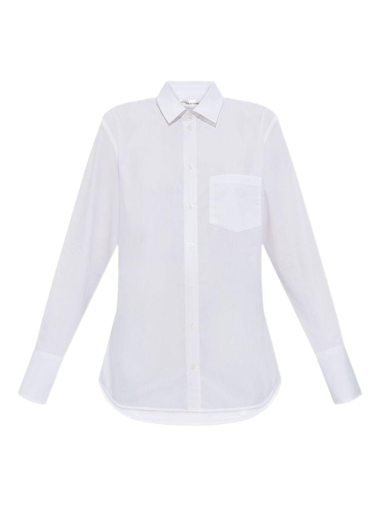 white button-up shirt by Selfnex