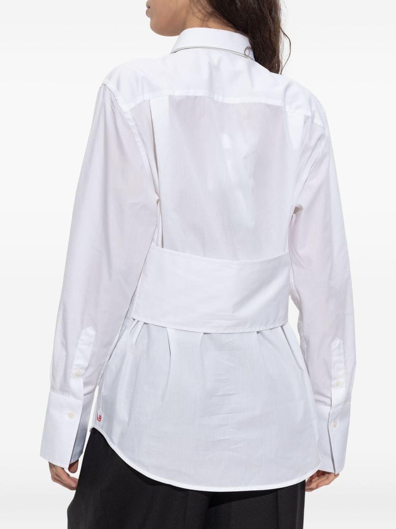 white button-up shirt by Selfnex