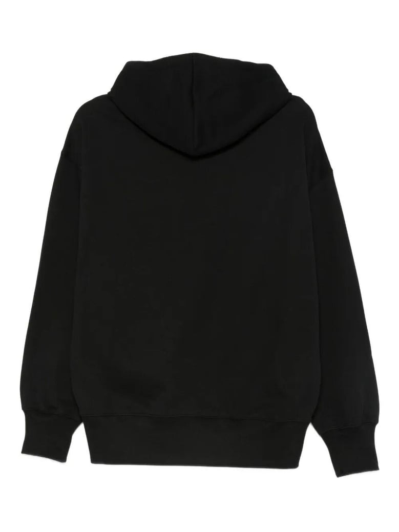 logo print cotton hoodie by Selfnex