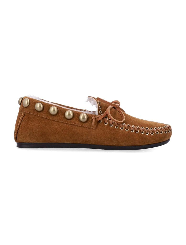isabel marant fitza shearling suede loafers by Selfnex