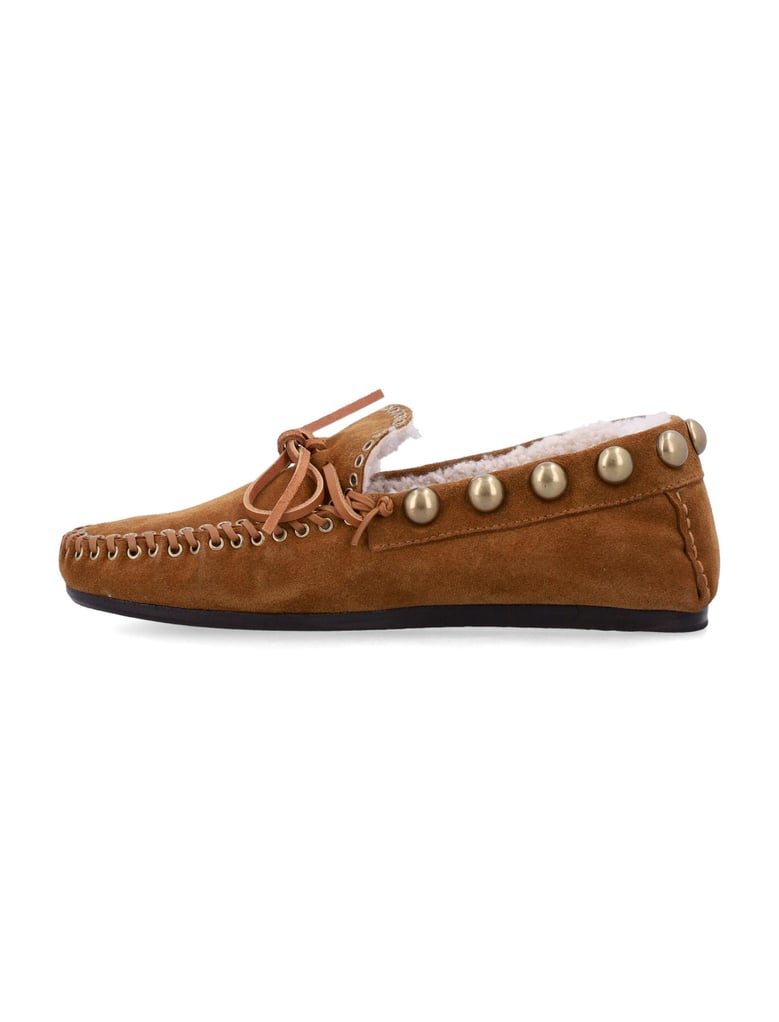 isabel marant fitza shearling suede loafers by Selfnex