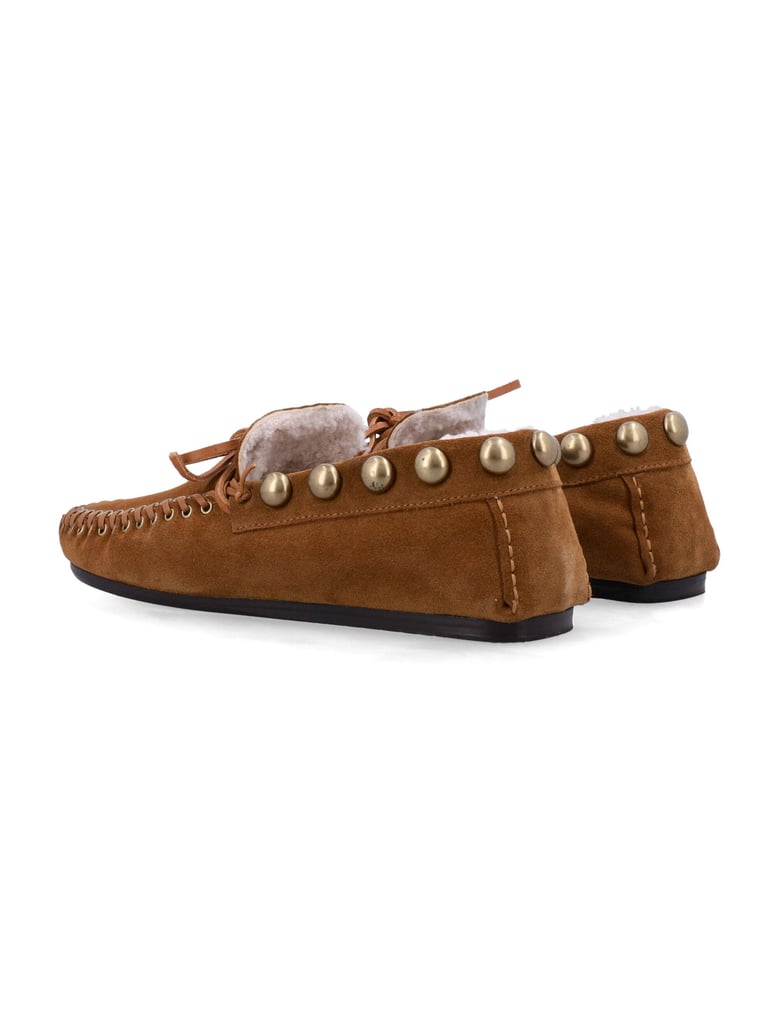 isabel marant fitza shearling suede loafers by Selfnex
