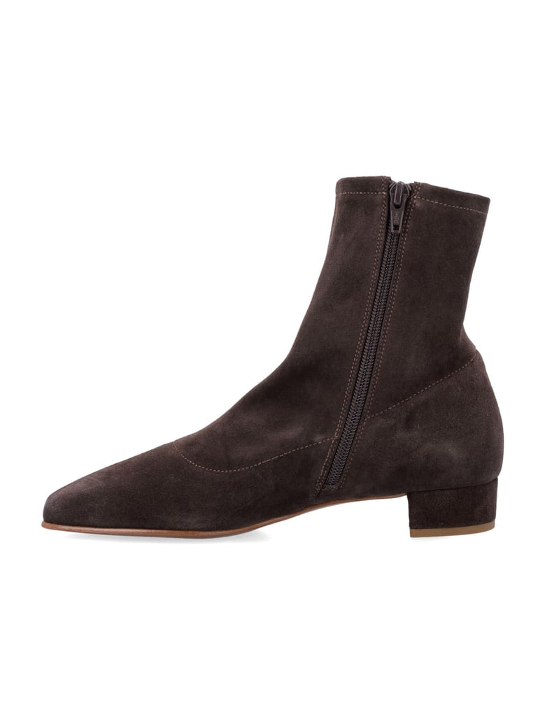 by far este ristretto brown suede ankle boots by Selfnex