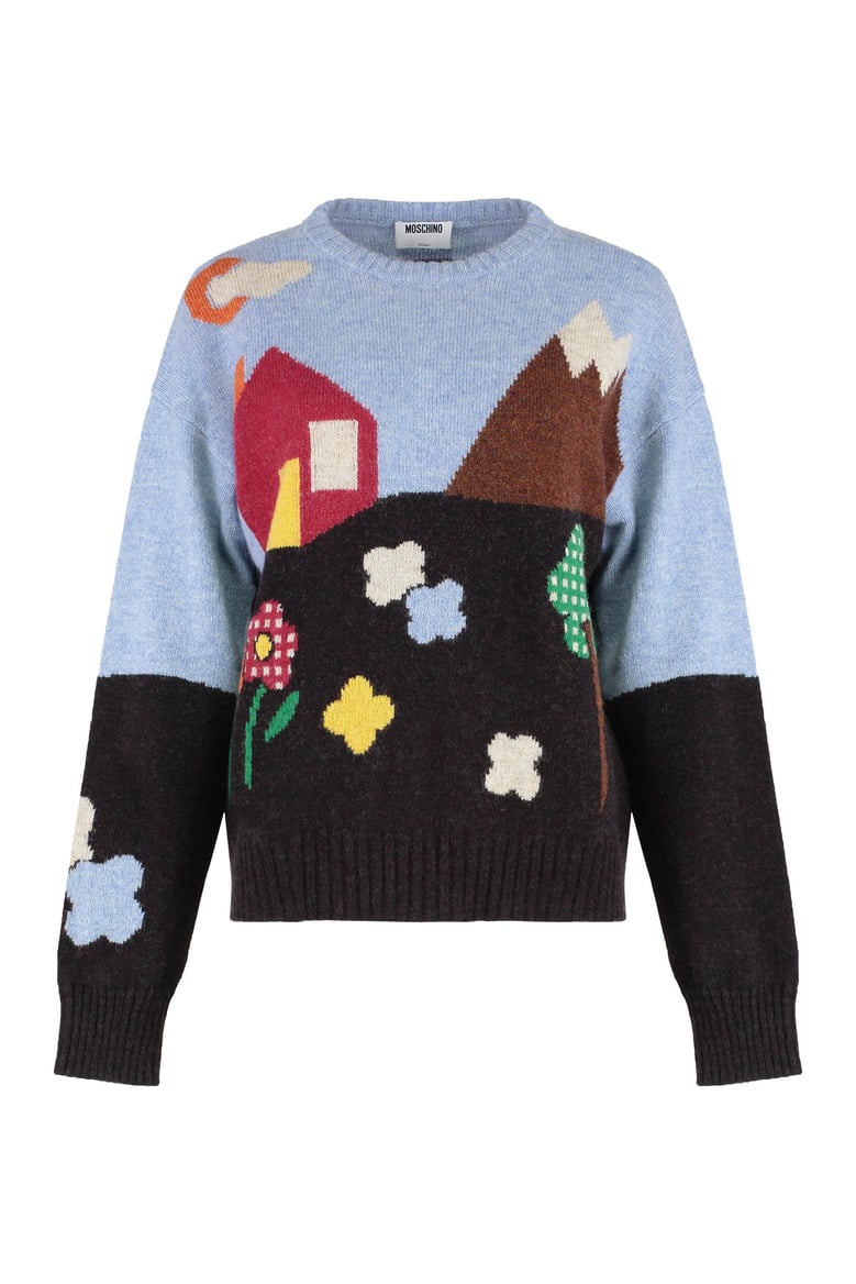 virgin wool crew-neck sweater by Selfnex