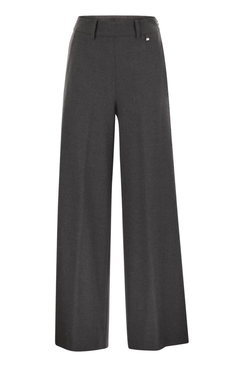 resort trousers in melange fabric by Selfnex