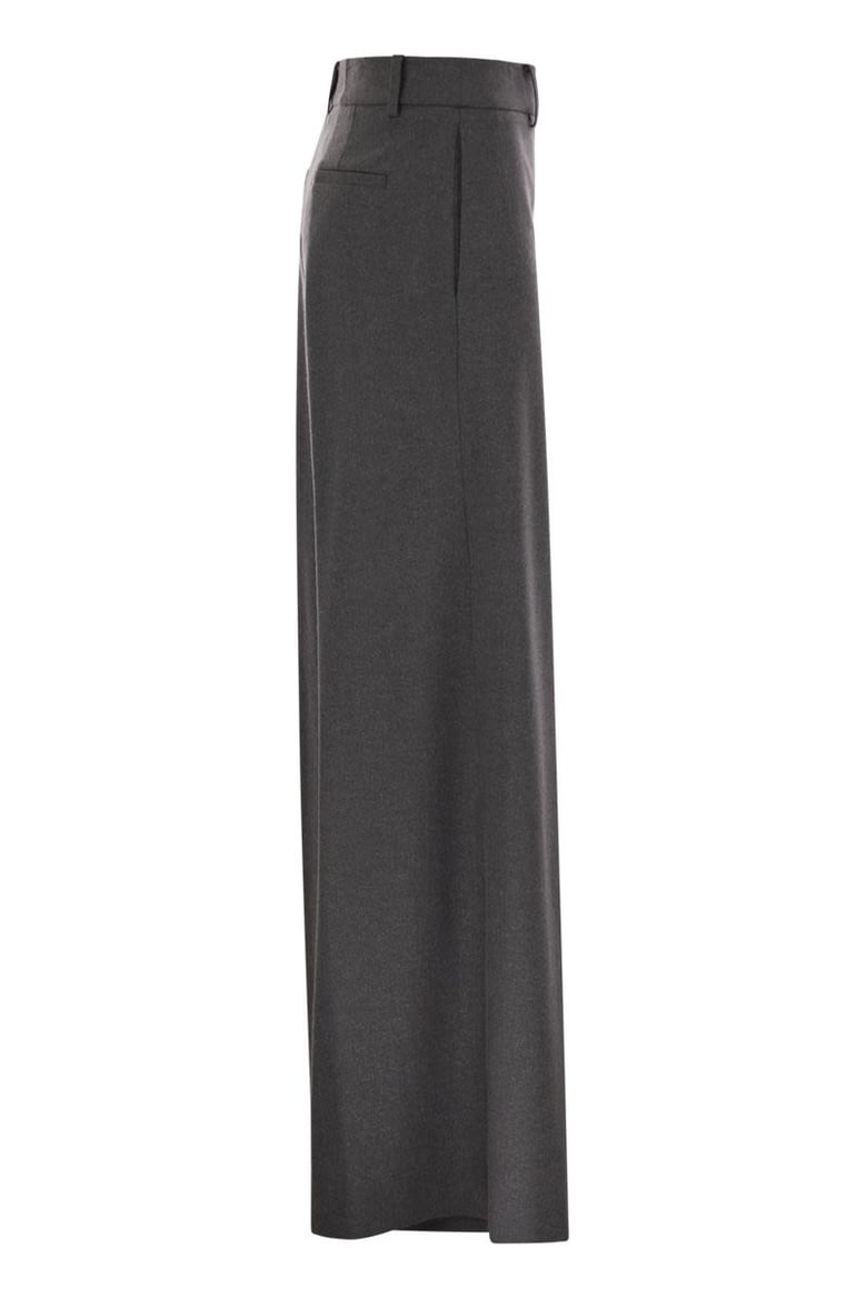 resort trousers in melange fabric by Selfnex