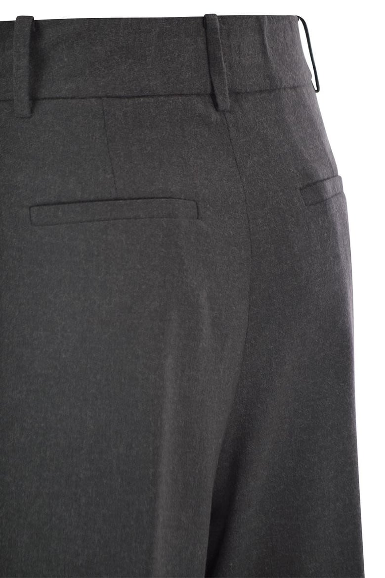 resort trousers in melange fabric by Selfnex
