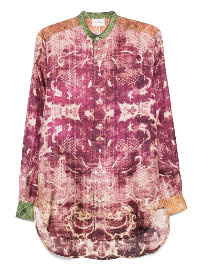 printed silk shirt by Selfnex