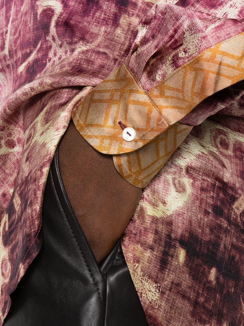 printed silk shirt by Selfnex