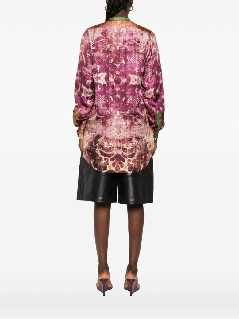 printed silk shirt by Selfnex