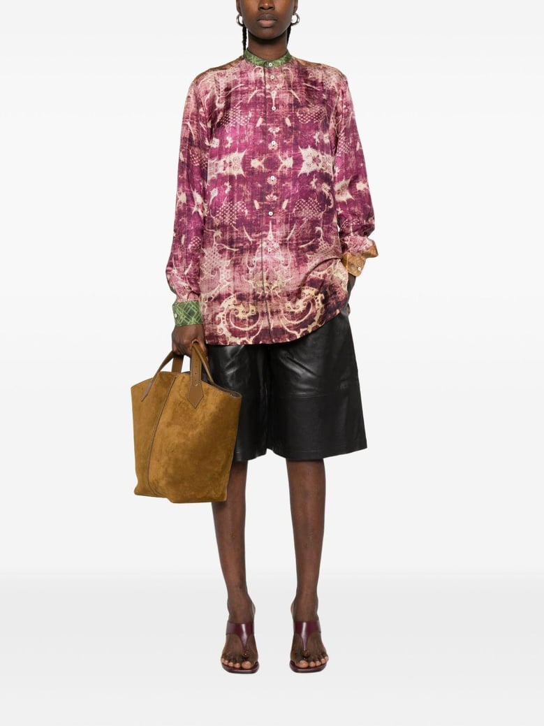 printed silk shirt by Selfnex