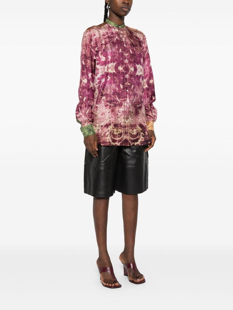 printed silk shirt by Selfnex