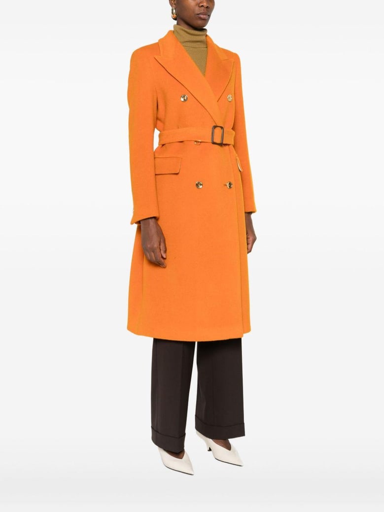 wool double-bteasted coat by Selfnex