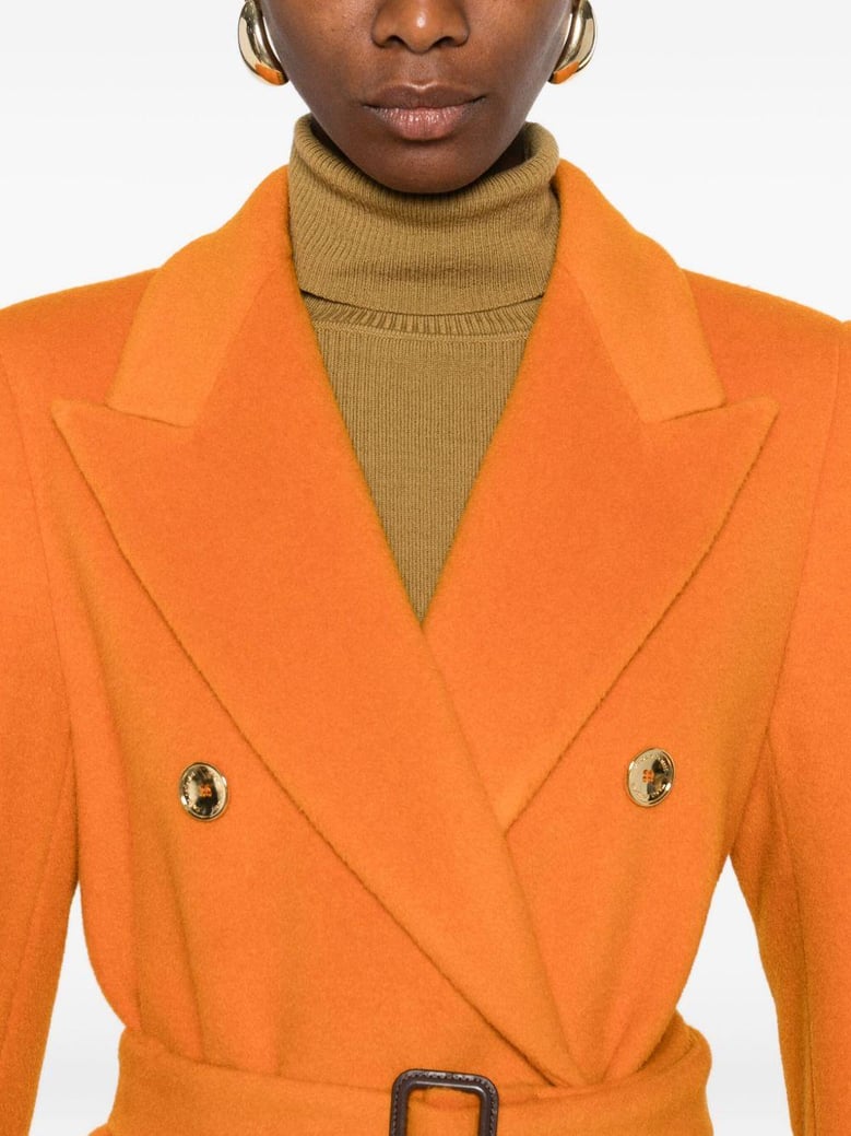 wool double-bteasted coat by Selfnex