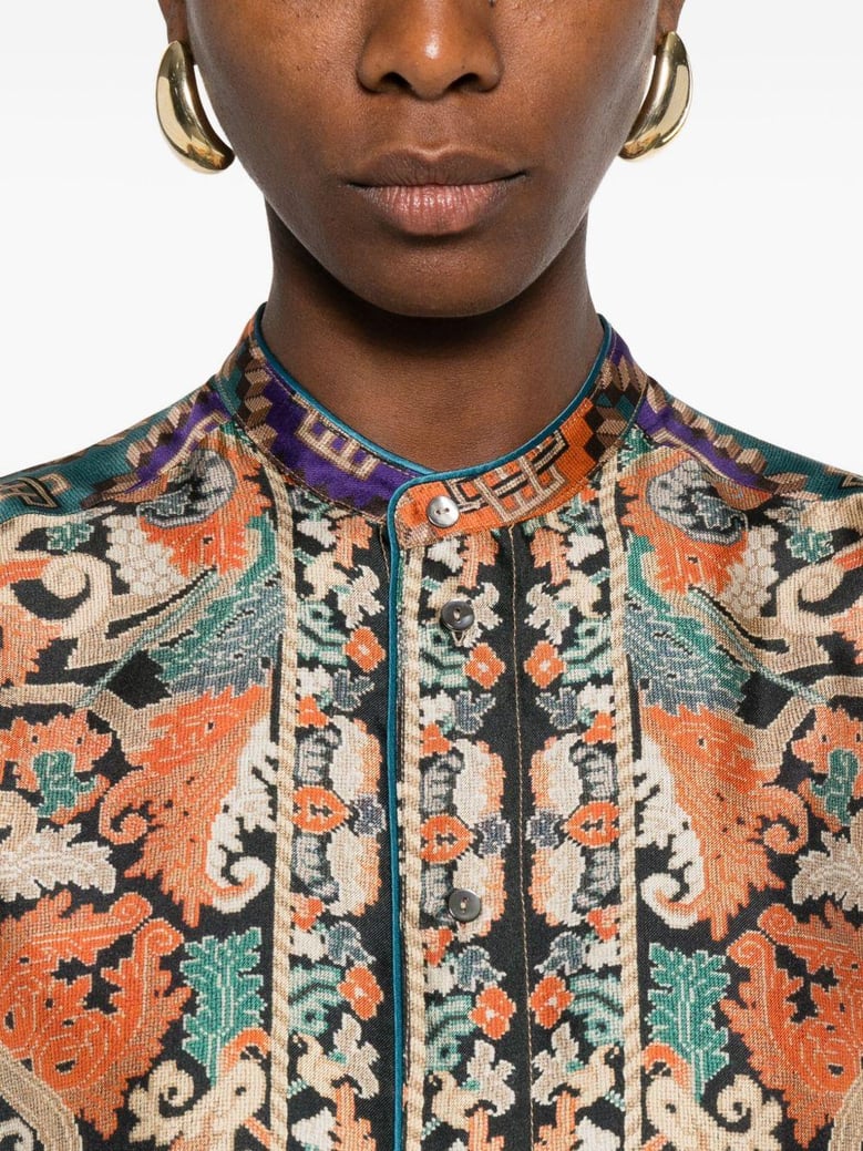printed silk shirt by Selfnex