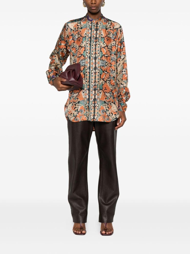 printed silk shirt by Selfnex