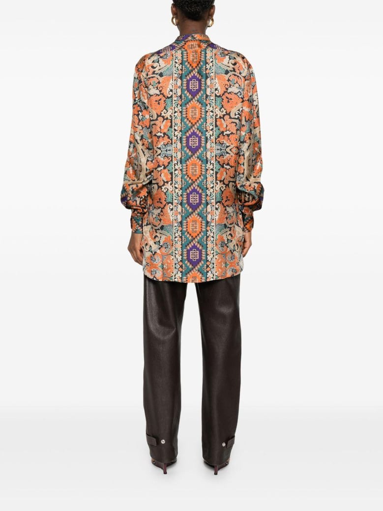 printed silk shirt by Selfnex
