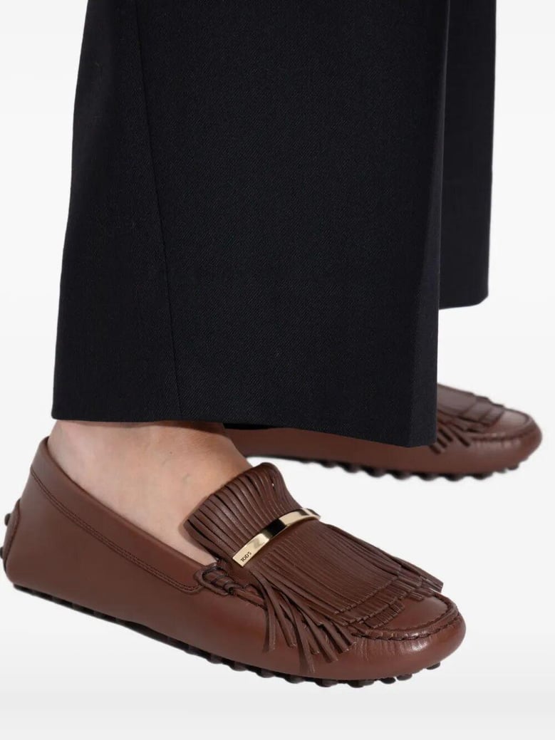 driver sole fringe loafer by Selfnex