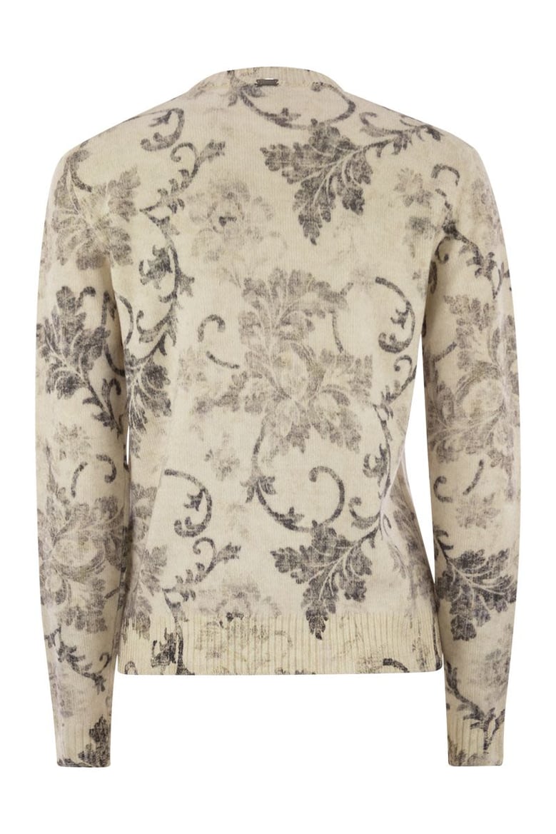 wool jumper with floral pattern by Selfnex