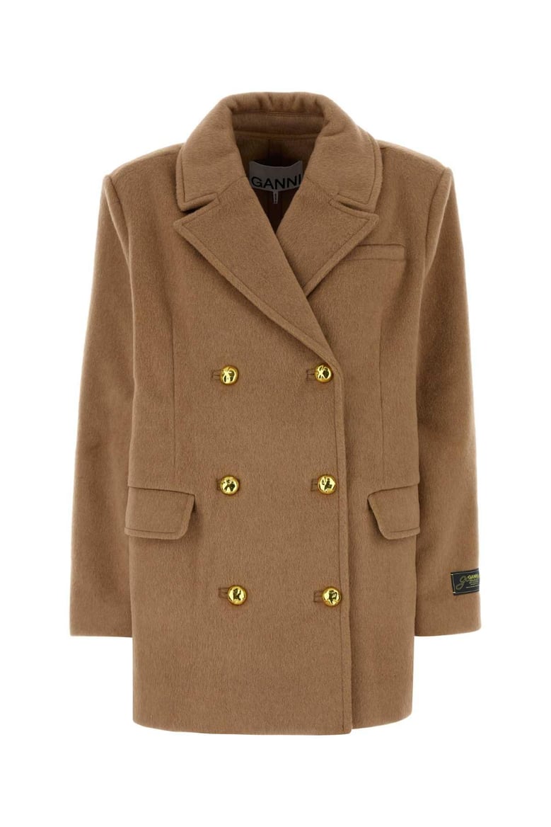 ivory recycled wool jacket by Selfnex