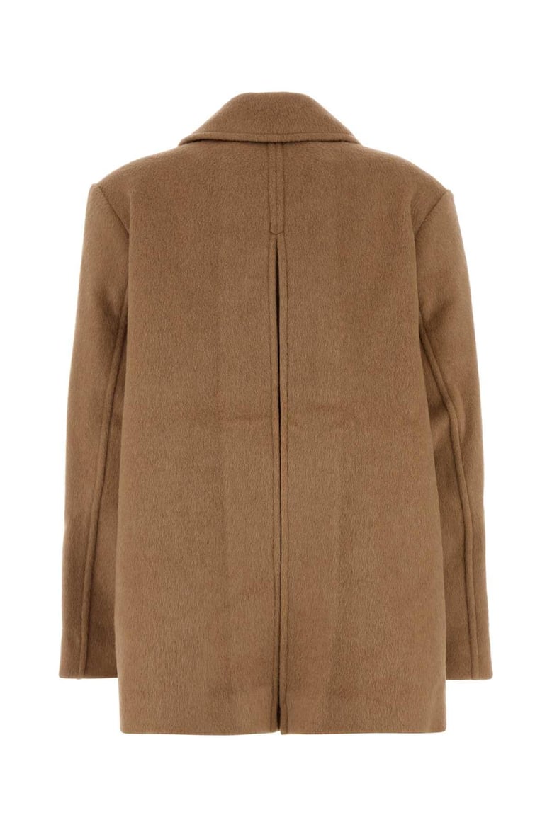 ivory recycled wool jacket by Selfnex