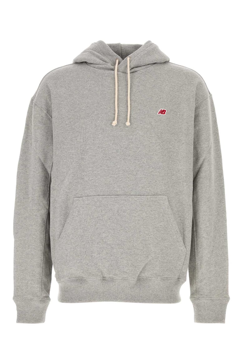 melange grey cotton blend sweatshirt by Selfnex
