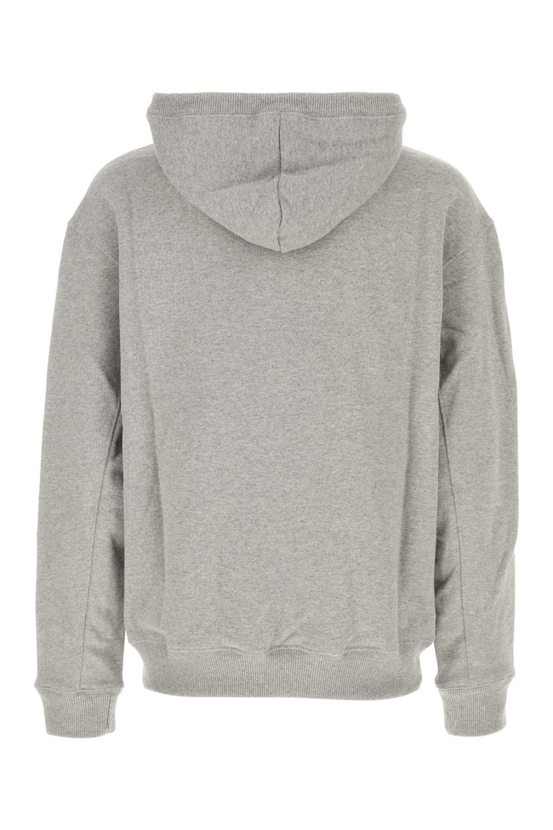 melange grey cotton blend sweatshirt by Selfnex