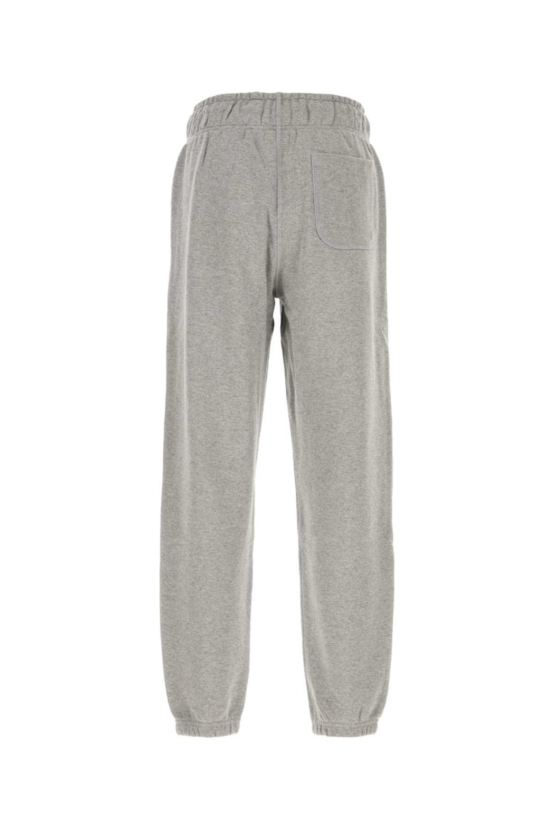 melange grey cotton blend joggers by Selfnex