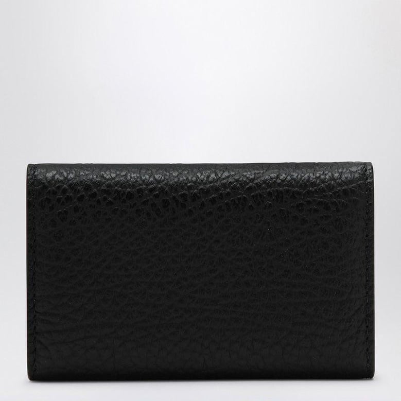 black leather four stitches keyring case by Selfnex