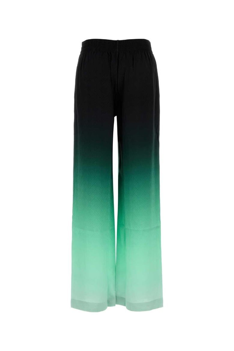 embroidered satin wide-leg pant by Selfnex