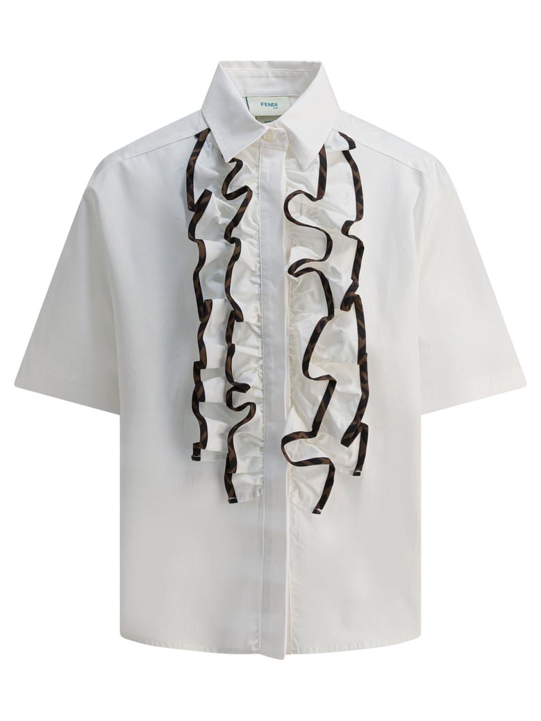 white cotton shirt by Selfnex