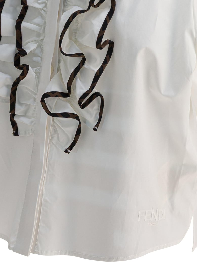 white cotton shirt by Selfnex