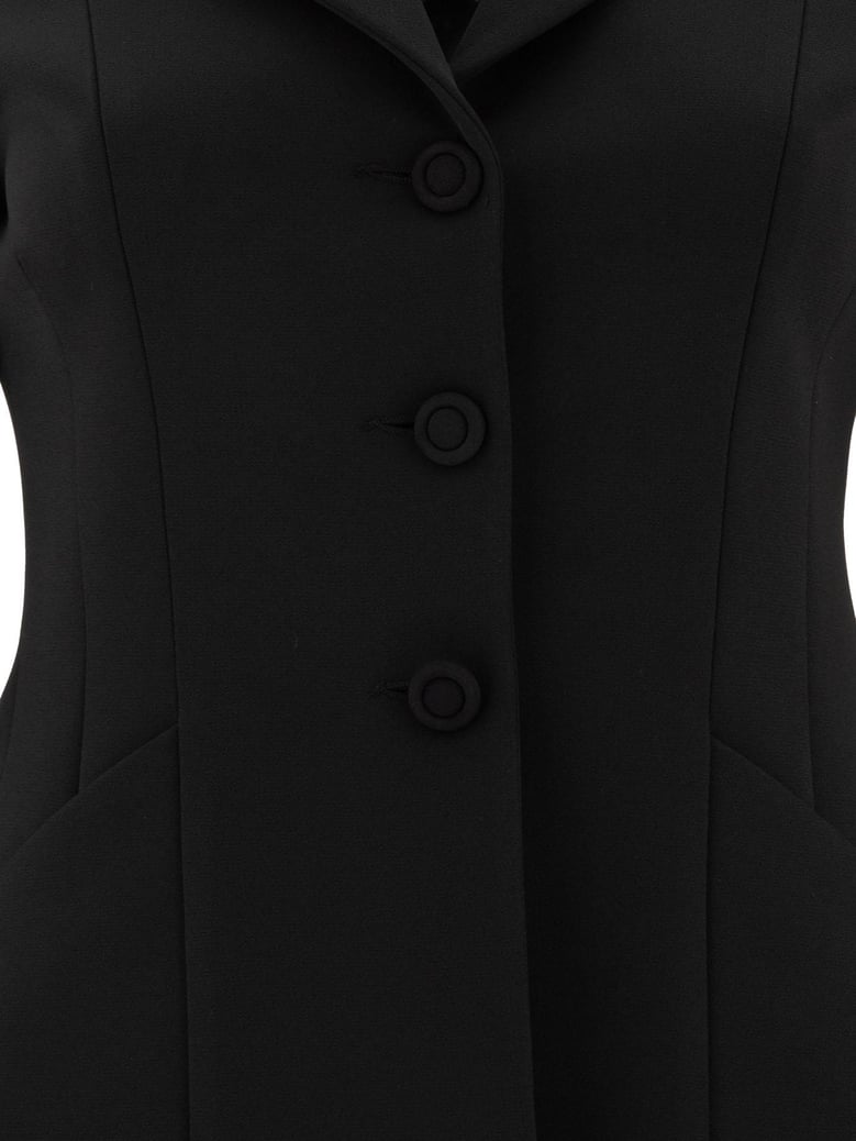 black elastane jacket by Selfnex