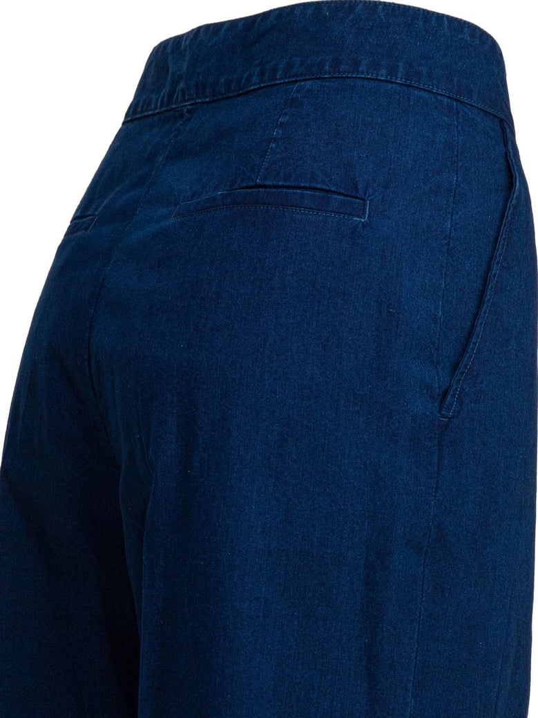 wide-leg jeans with pleats by Selfnex